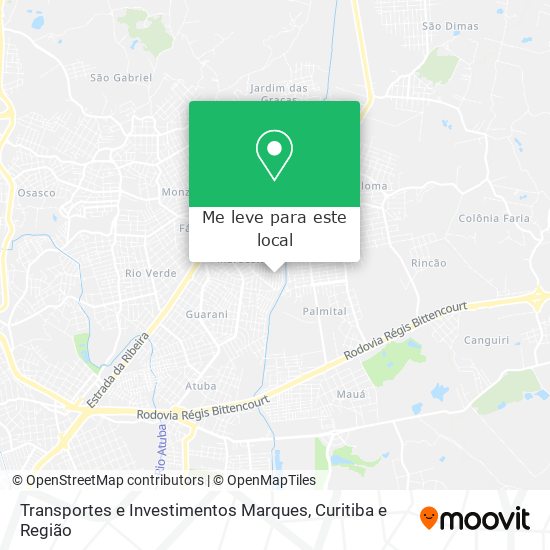 Transportes e Investimentos Marques mapa