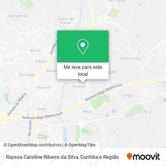 Rayssa Caroline Ribeiro da Silva mapa