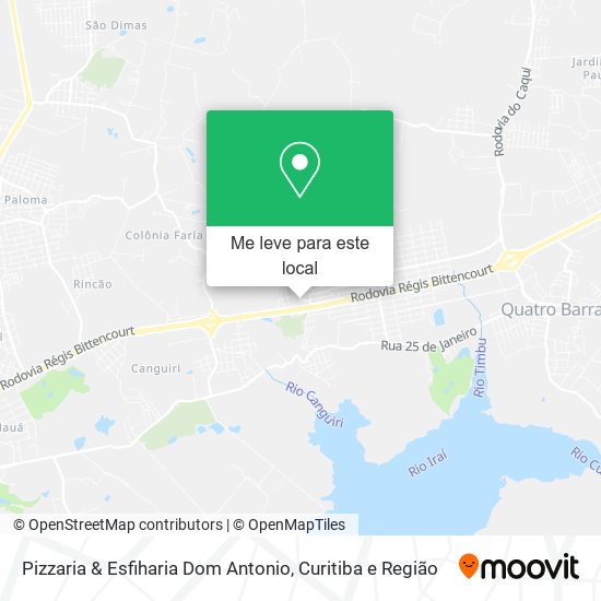 Pizzaria & Esfiharia Dom Antonio mapa