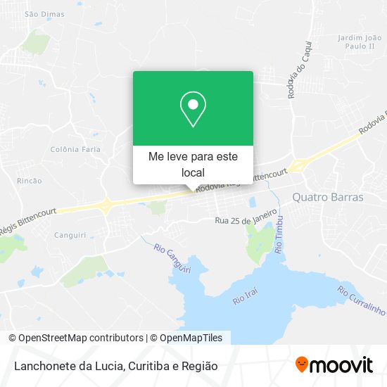 Lanchonete da Lucia mapa