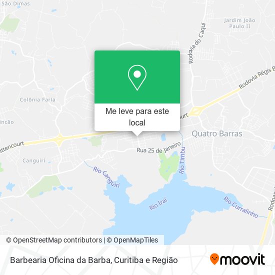 Barbearia Oficina da Barba mapa