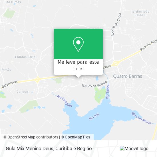 Gula Mix Menino Deus mapa