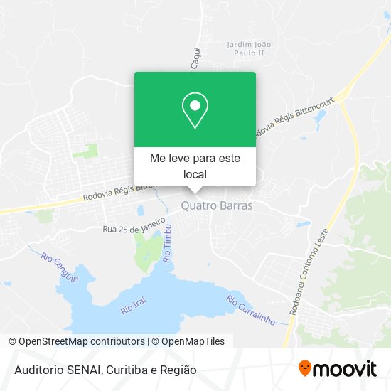 Auditorio SENAI mapa