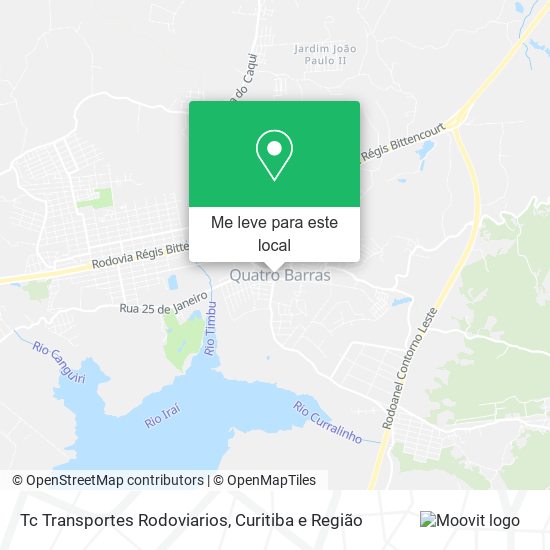 Tc Transportes Rodoviarios mapa