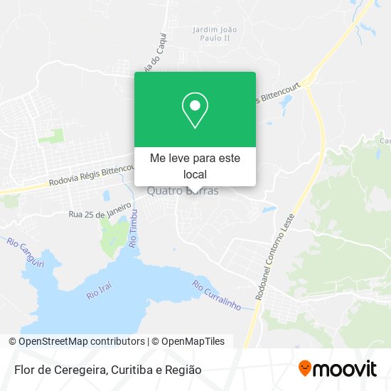 Flor de Ceregeira mapa