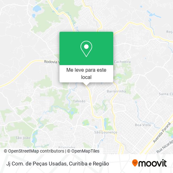 Jj Com. de Peças Usadas mapa