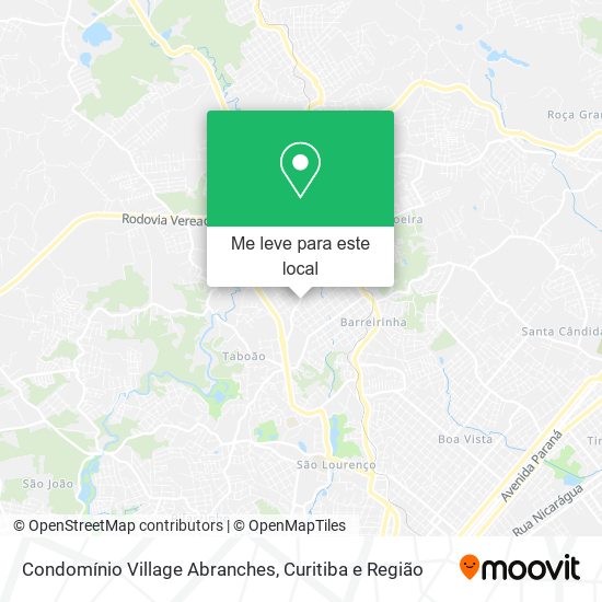 Condomínio Village Abranches mapa