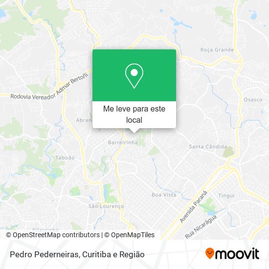 Pedro Pederneiras mapa