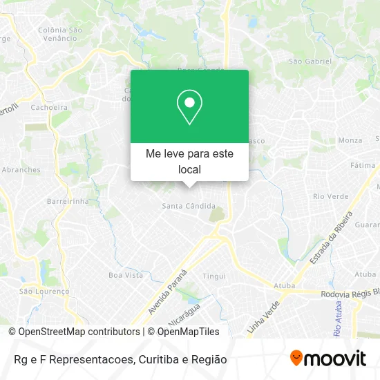 Rg e F Representacoes mapa