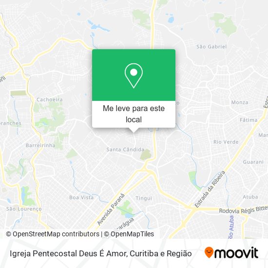 Igreja Pentecostal Deus É Amor mapa