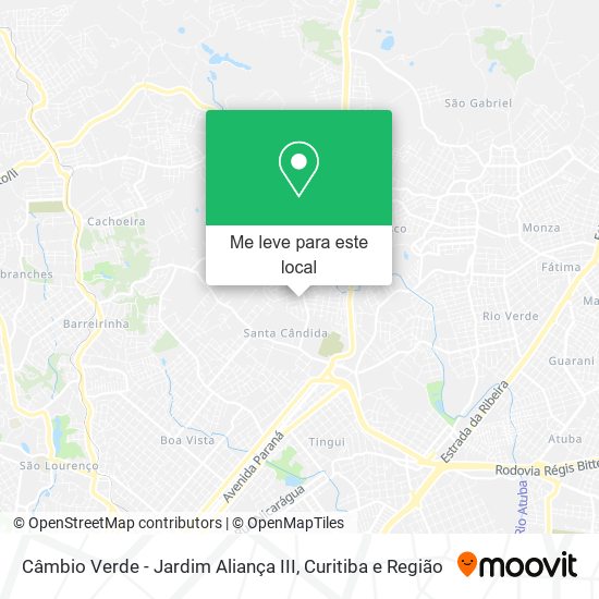 Câmbio Verde - Jardim Aliança III mapa