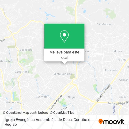 Igreja Evangélica Assembléia de Deus mapa