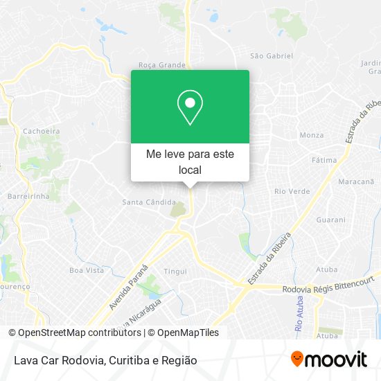 Lava Car Rodovia mapa