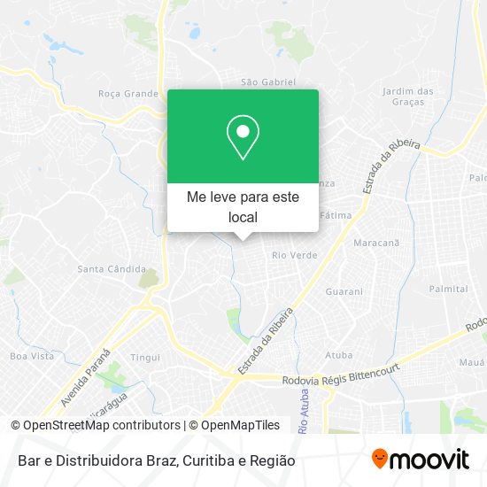 Bar e Distribuidora Braz mapa