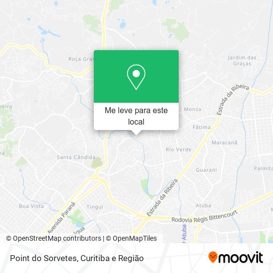 Point do Sorvetes mapa