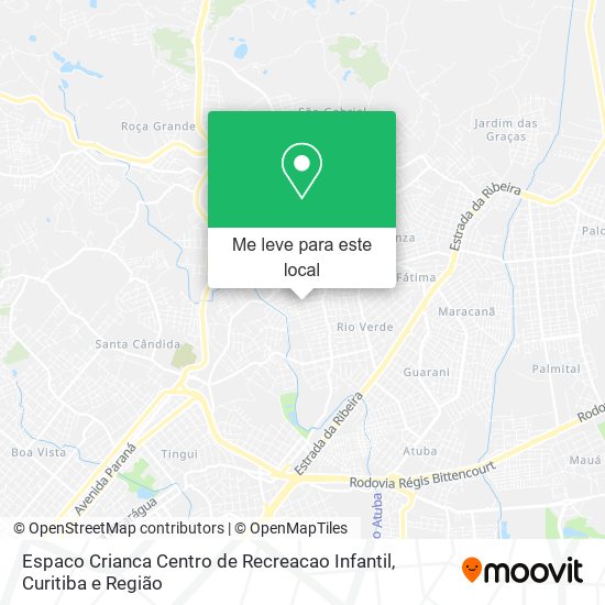 Espaco Crianca Centro de Recreacao Infantil mapa