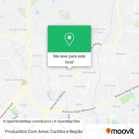 Produzidos Com Amor mapa