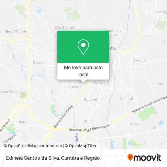 Edineia Santos da Silva mapa