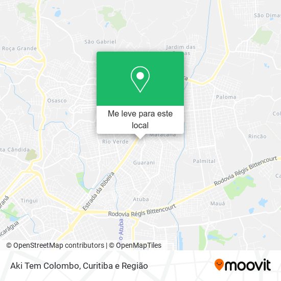 Aki Tem Colombo mapa