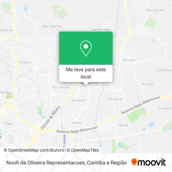 Nooh de Oliveira Representacoes mapa
