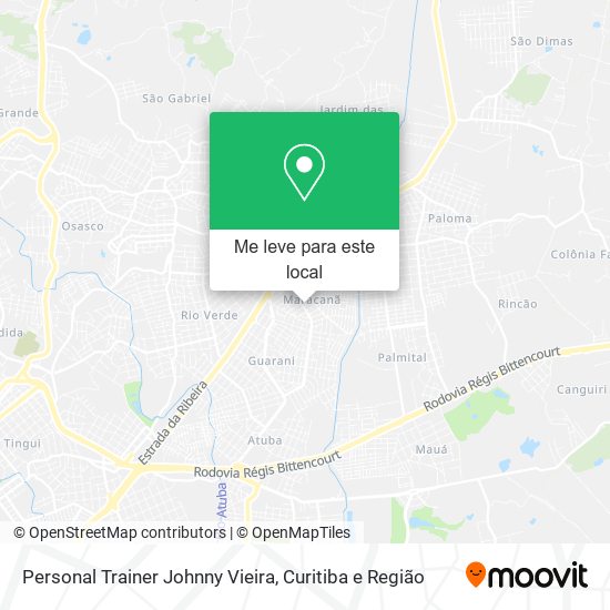 Personal Trainer Johnny Vieira mapa
