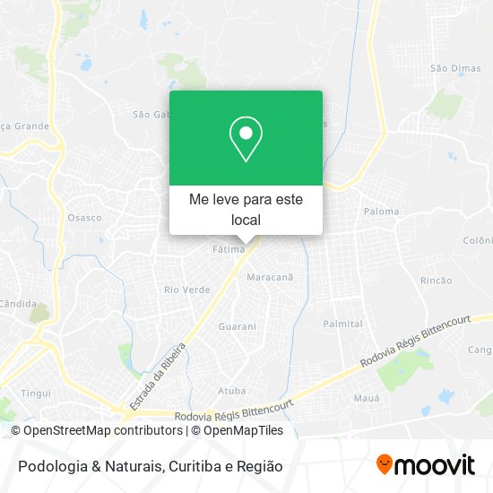 Podologia & Naturais mapa