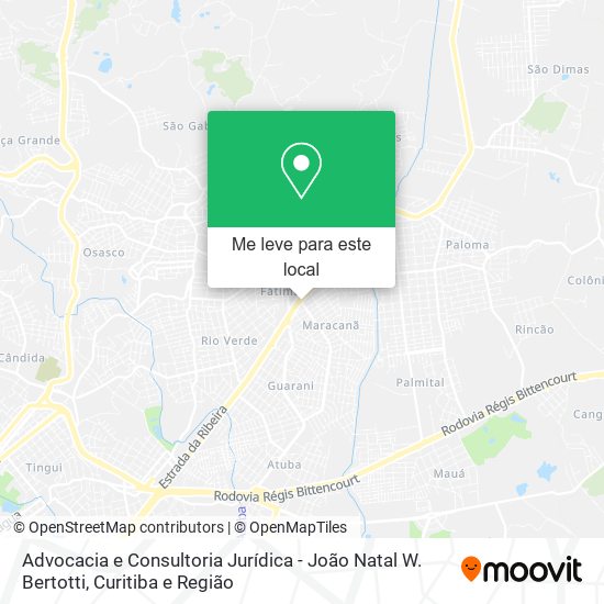 Advocacia e Consultoria Jurídica - João Natal W. Bertotti mapa