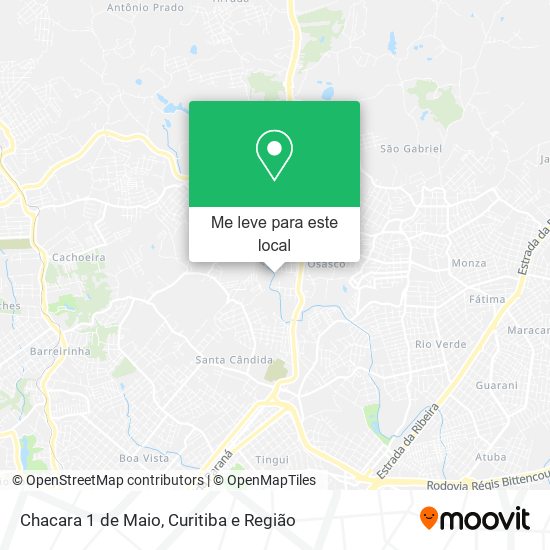 Chacara 1 de Maio mapa