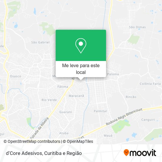 d'Core Adesivos mapa
