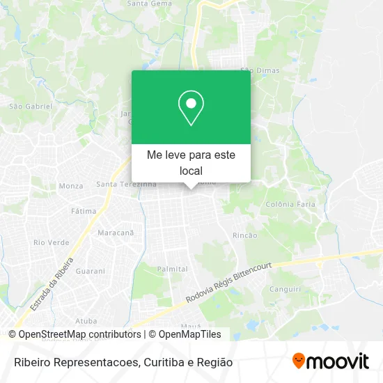 Ribeiro Representacoes mapa