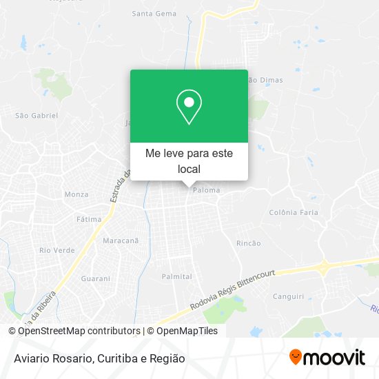 Aviario Rosario mapa