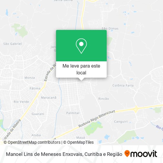 Manoel Lins de Meneses Enxovais mapa