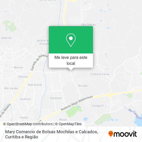 Mary Comercio de Bolsas Mochilas e Calcados mapa
