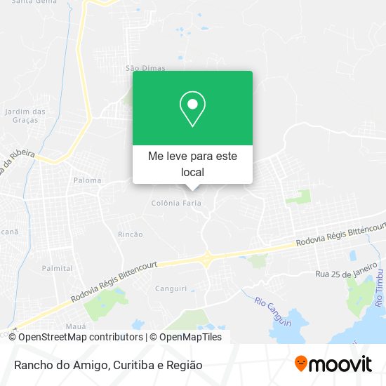 Rancho do Amigo mapa