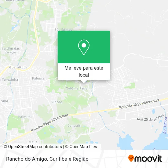 Rancho do Amigo mapa