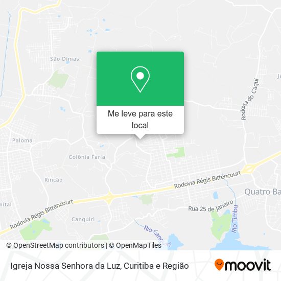 Igreja Nossa Senhora da Luz mapa