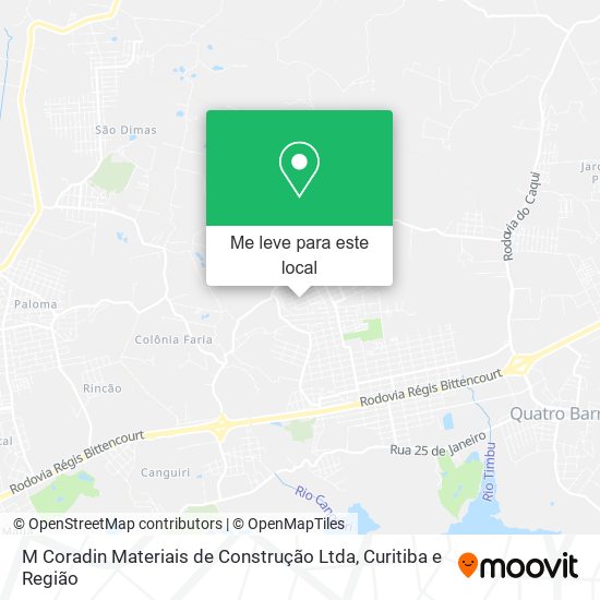M Coradin Materiais de Construção Ltda mapa