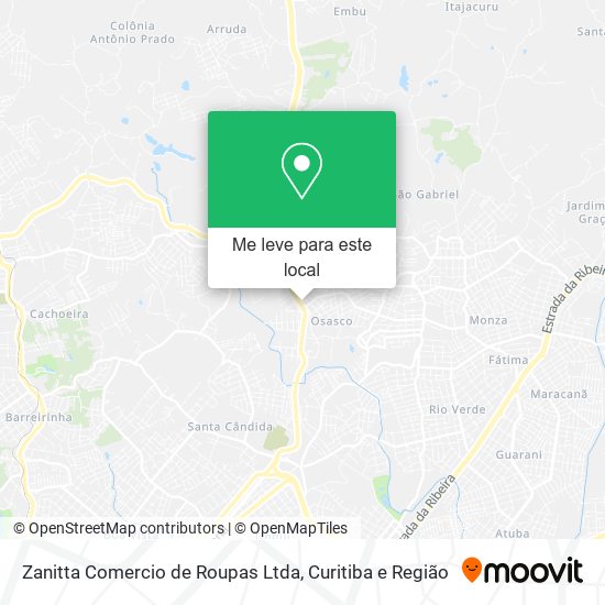 Zanitta Comercio de Roupas Ltda mapa
