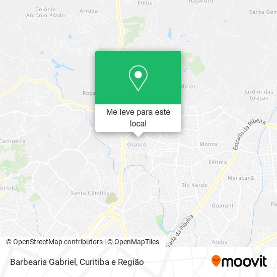 Barbearia Gabriel mapa