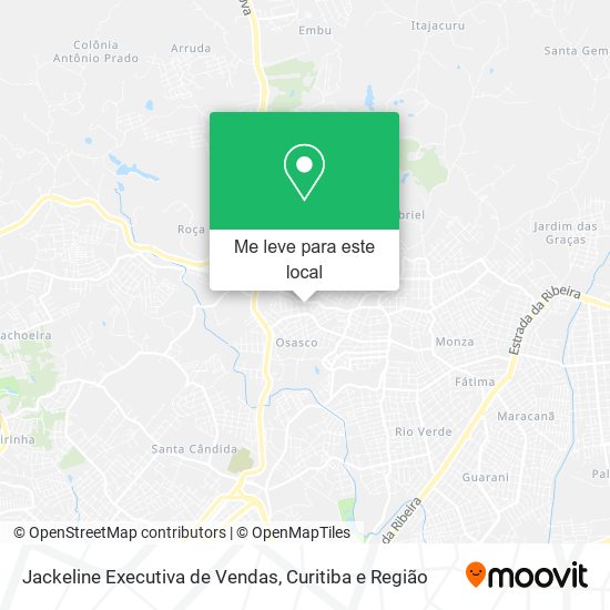 Jackeline Executiva de Vendas mapa