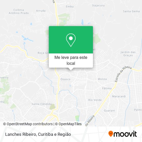 Lanches Ribeiro mapa