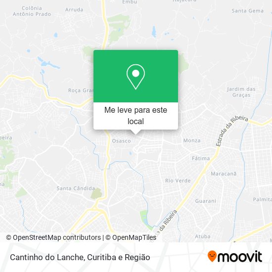 Cantinho do Lanche mapa