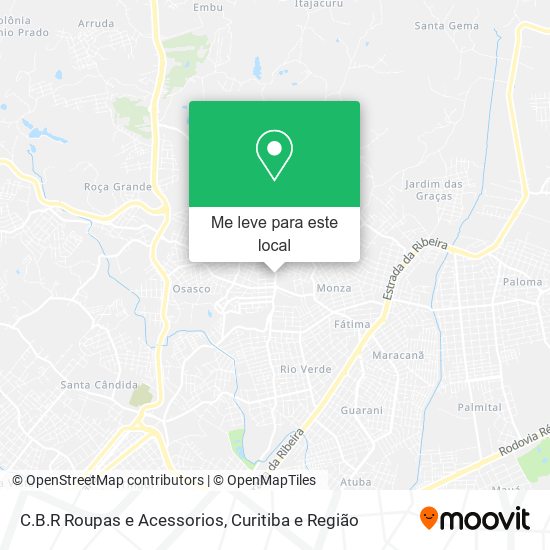 C.B.R Roupas e Acessorios mapa