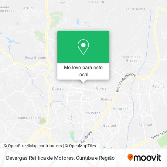 Devargas Retifica de Motores mapa