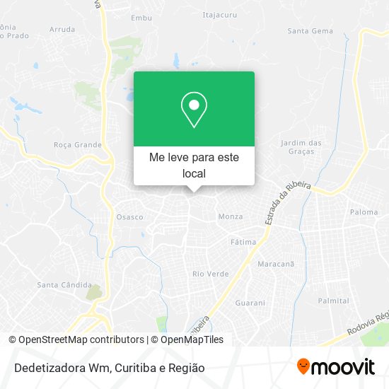 Dedetizadora Wm mapa