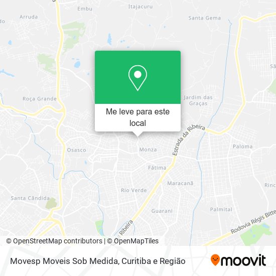 Movesp Moveis Sob Medida mapa