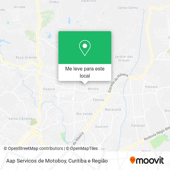 Aap Servicos de Motoboy mapa