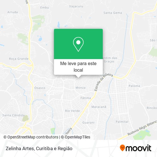 Zelinha Artes mapa