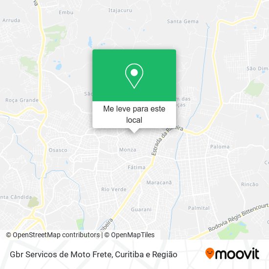 Gbr Servicos de Moto Frete mapa