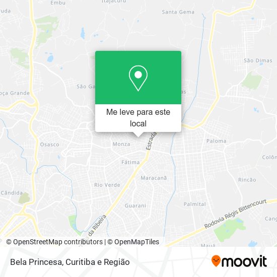 Bela Princesa mapa